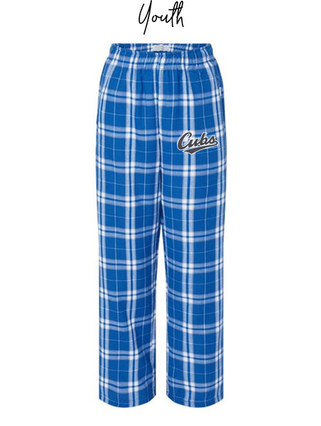 Youth Cubs Flannel Pants
