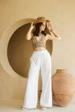 Wide Leg Cotton Jogger Sweatpants