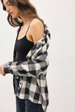 Black & Cream Buffalo Check Flannel Shirt
