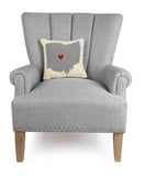 Heart In Ohio Hook Pillow