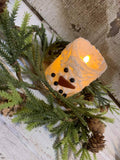Snowman Flame LED Candle