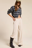 Wide Leg Cotton Jogger Sweatpants