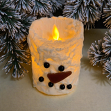 Snowman Flame LED Candle