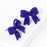 Royal Crystal Bow Stud Earrings