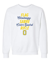 White CG Crewneck Unisex Fleece