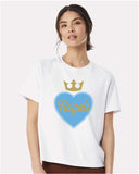 Heart Royal Women's Boxy Heavyweight T