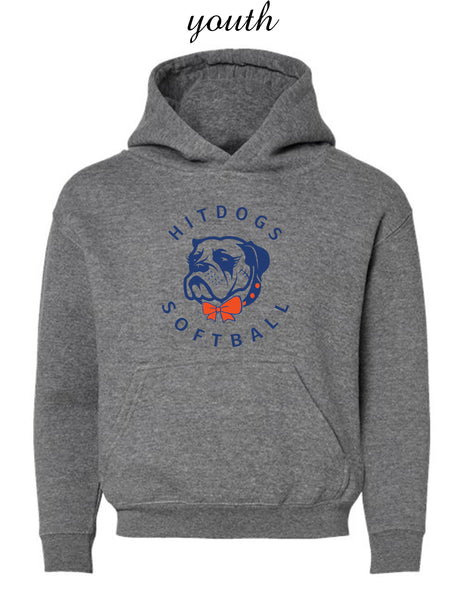 Youth Hit Dogs Softball Hoodie