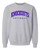 Knockouts Softball Unisex Crewneck Fleece