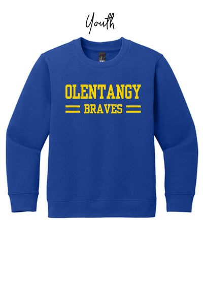 YOUTH Olentangy Braves Crewneck Fleece