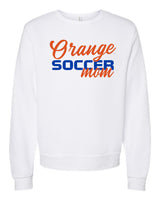 Orange Soccer Mom Crewneck Fleece