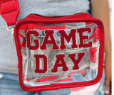 GAME DAY Clear Shoulder Bag (Blue & Red)