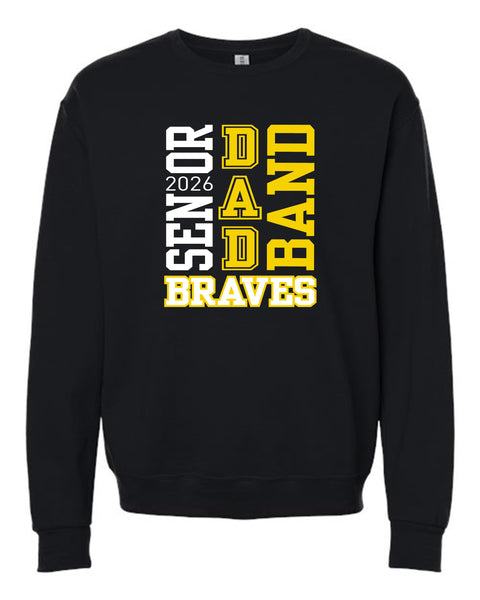 Senior 2026 Band Dad Crewneck Fleece