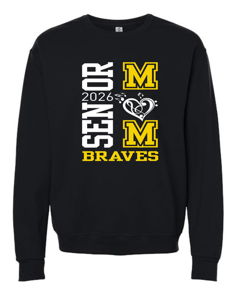 Senior 2026 Band Mom Crewneck Fleece