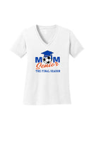 Orange Soccer Senior Mom V-Neck