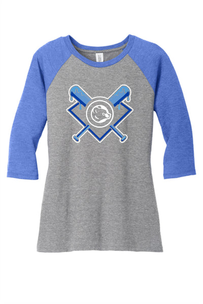 Women's Cubs Drip Raglan (more colors)