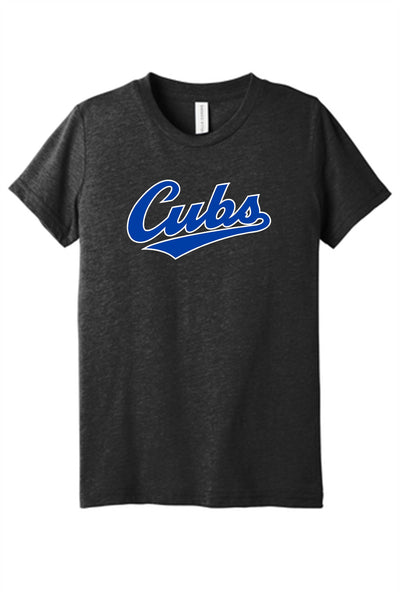 Youth Olentangy Cubs Script Black Heather t