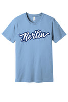 Berlin Bears Baby Blue Script T-Shirt