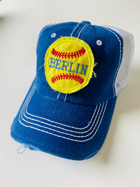 Berlin Softball Distressed Cap