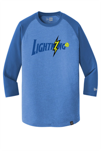Royal on Royal Neon Bolt Raglan