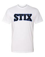 STIX distressed white t-shirt