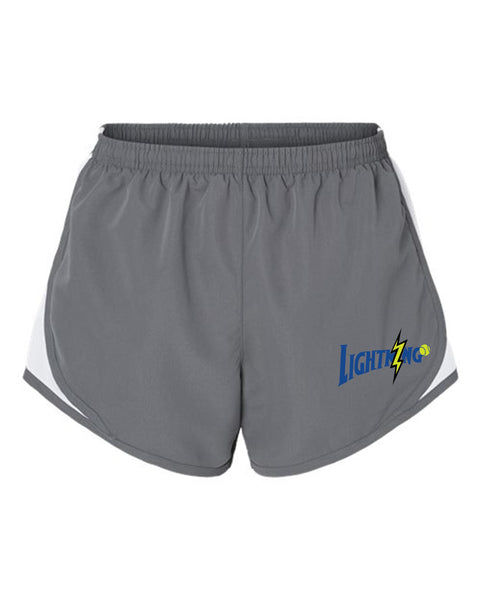 Women's Neon Bolt Gray Shorts